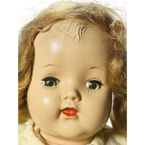 Sleepy Eyes Cloth Body Squeaker With Clothing VINTAGE 14” COLLECTIBLE BABY DOLL - Picture 5 of 12